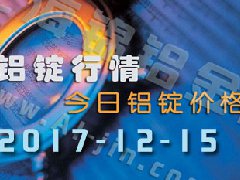 鋁錠行情：12月15日長江各地區鋁錠價格市場行情