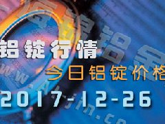 鋁錠行情：12月26日長江各地區鋁錠價格市場行情