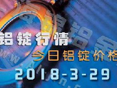 鋁錠行情2018：3月29日鋁錠價格,各地今日鋁價